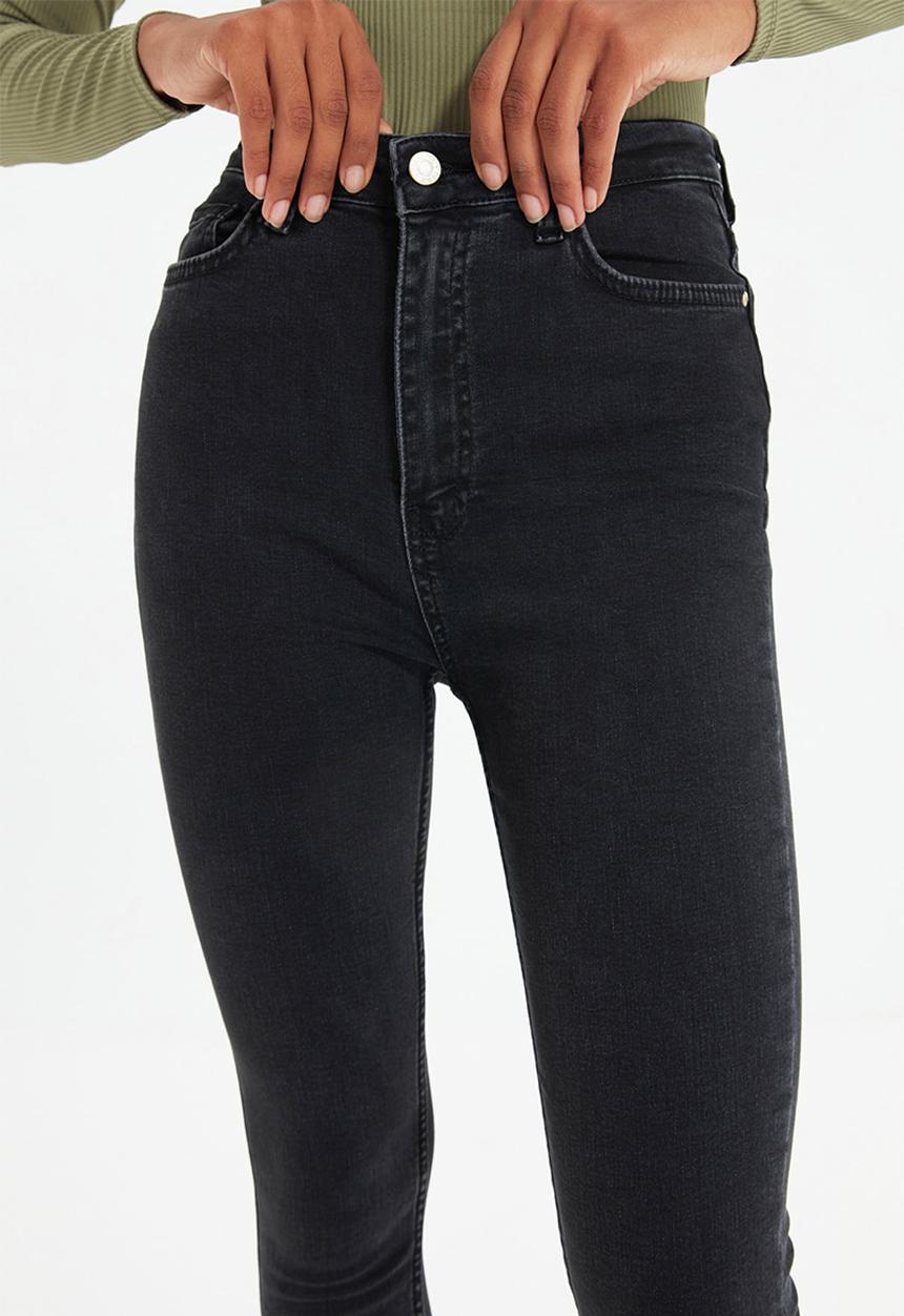 Trendyol - High waist skinny jeans - black