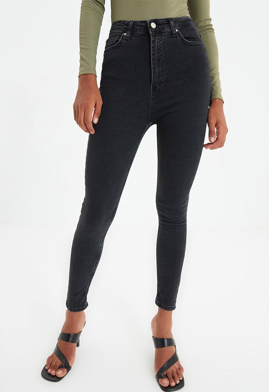 Trendyol - High waist skinny jeans - black