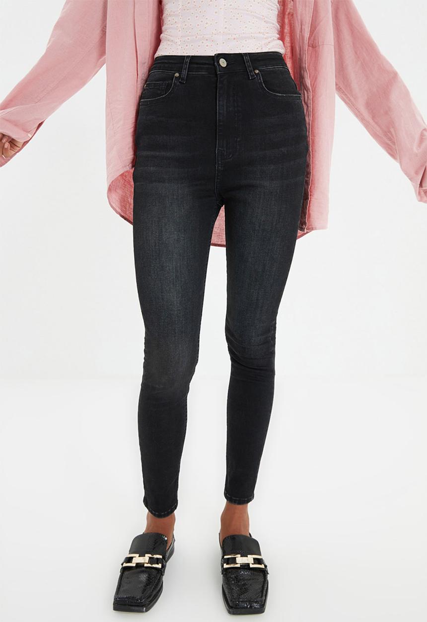 Trendyol - High waist skinny jeans - black