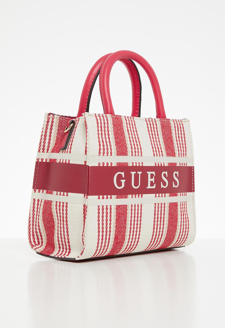 GUESS - Monique mini tote - red & beige 