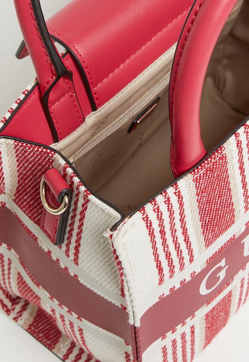 GUESS - Monique mini tote - red & beige 