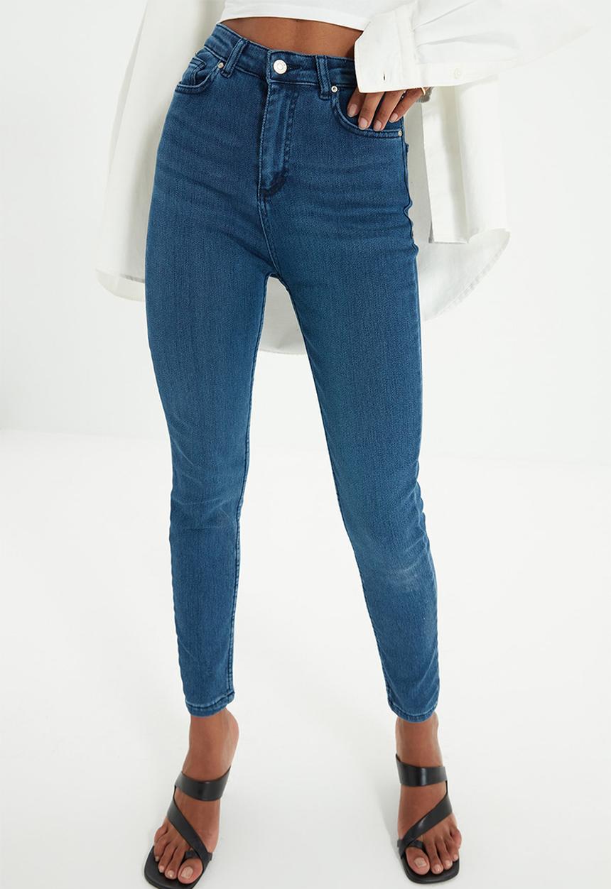 Trendyol - High waist skinny jeans - blue
