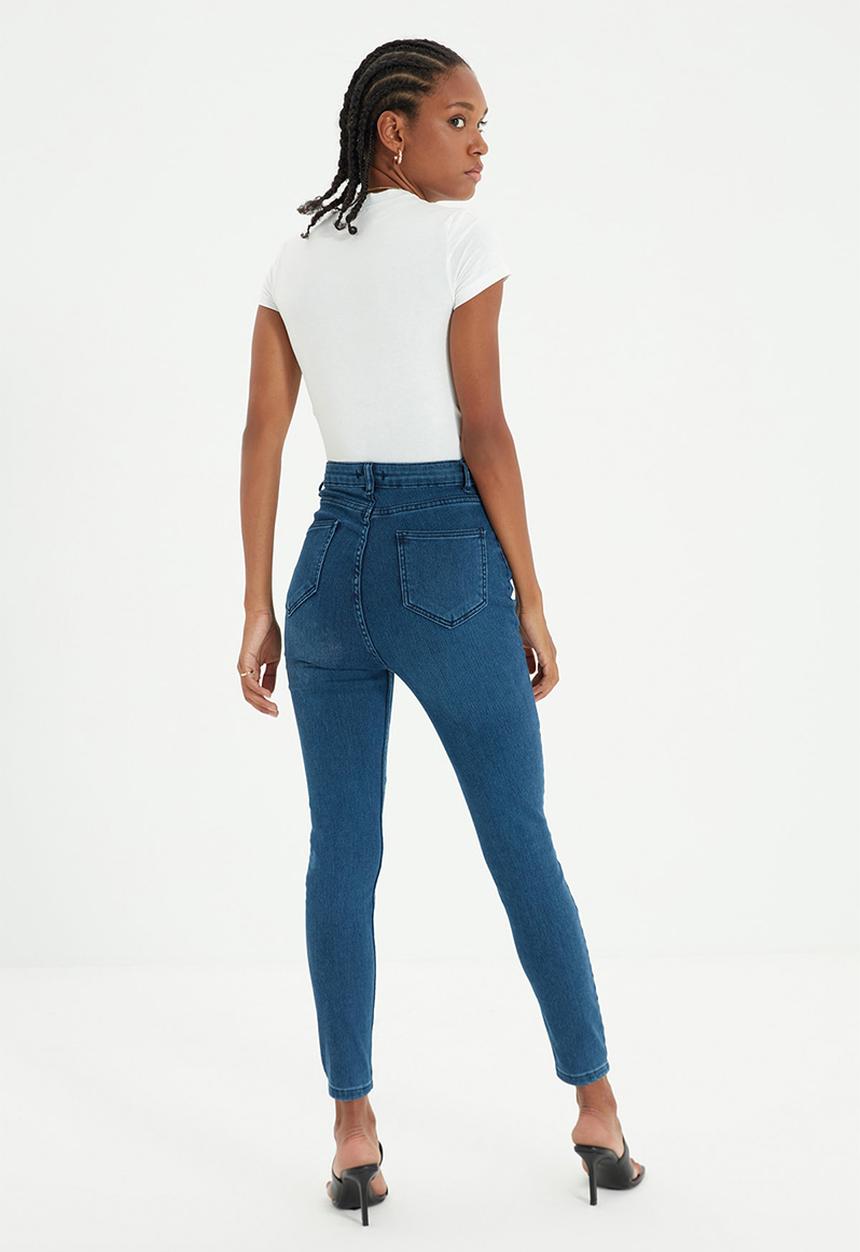 Trendyol - High waist skinny jeans - blue