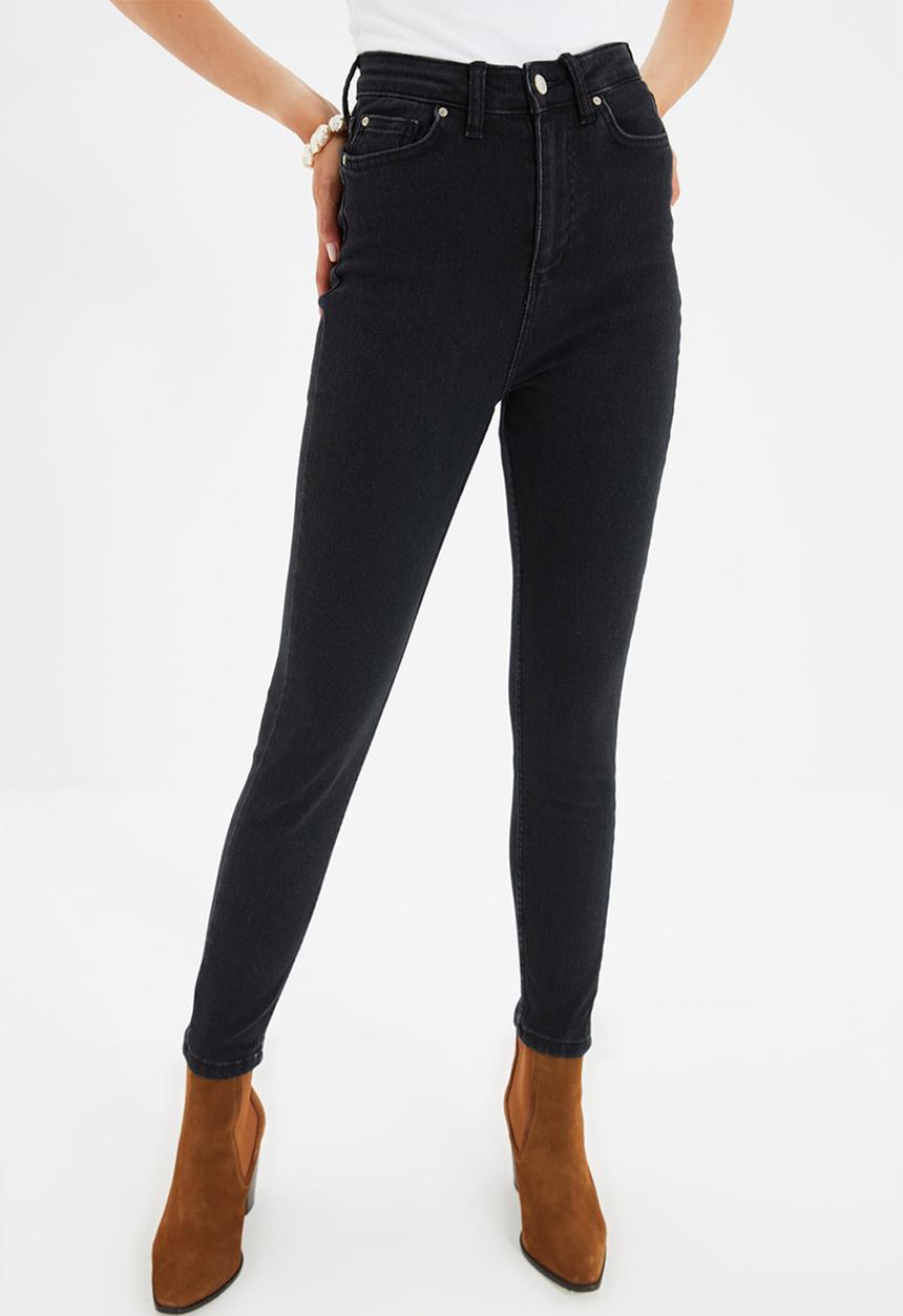 Trendyol - High waist skinny jeans - black