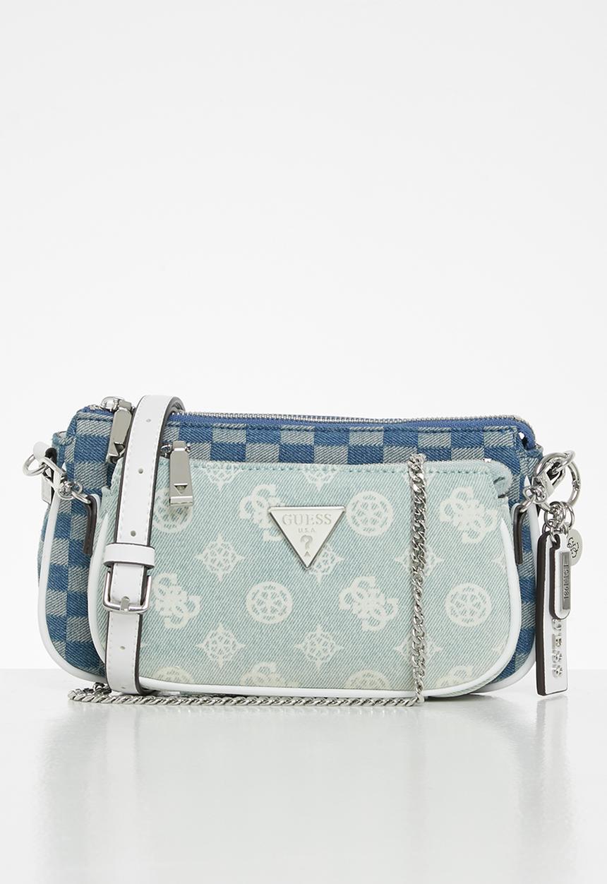 GUESS - Arie double pouch crossbody - blue