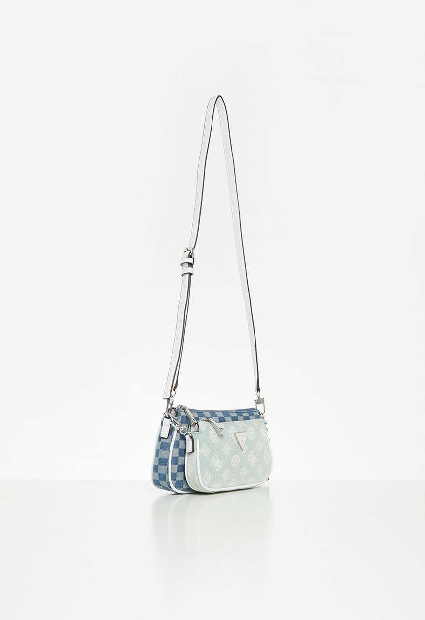 GUESS - Arie double pouch crossbody - blue