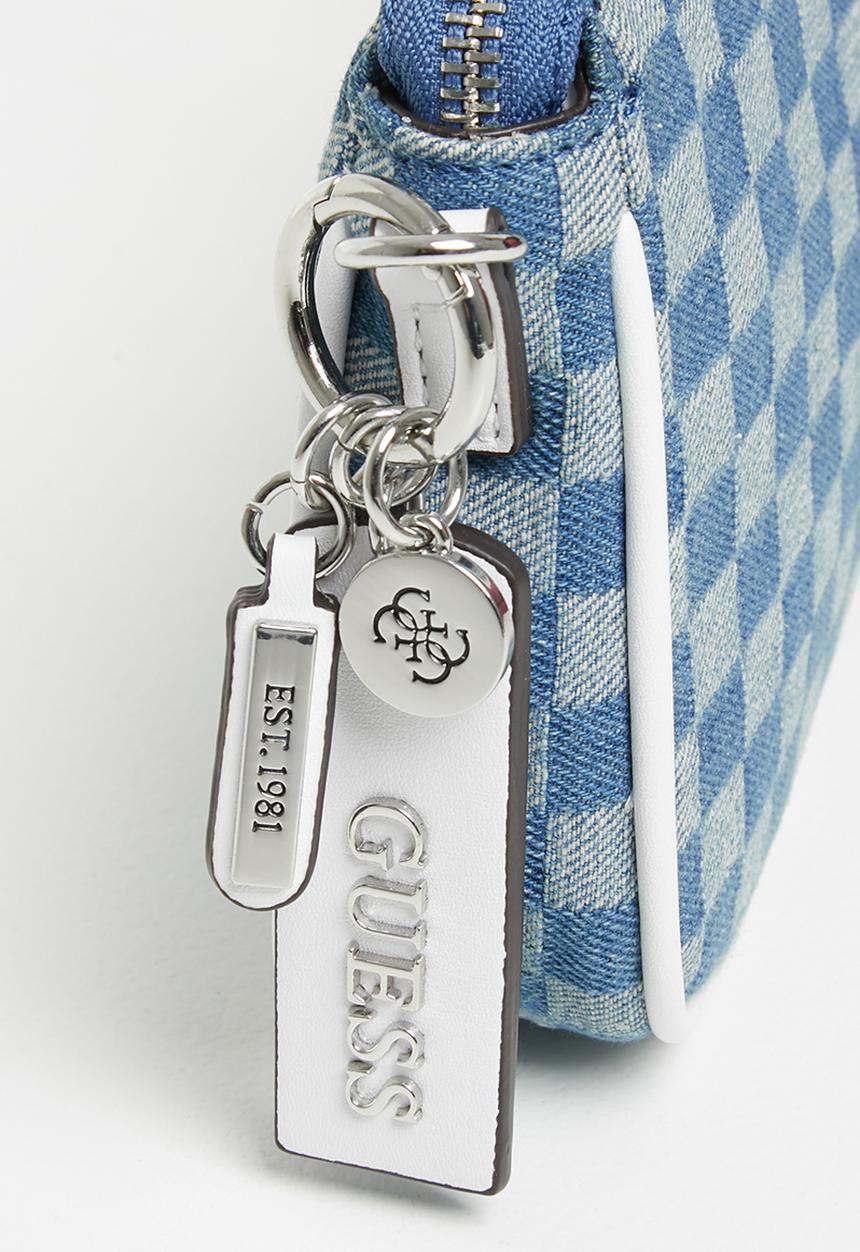 GUESS - Arie double pouch crossbody - blue