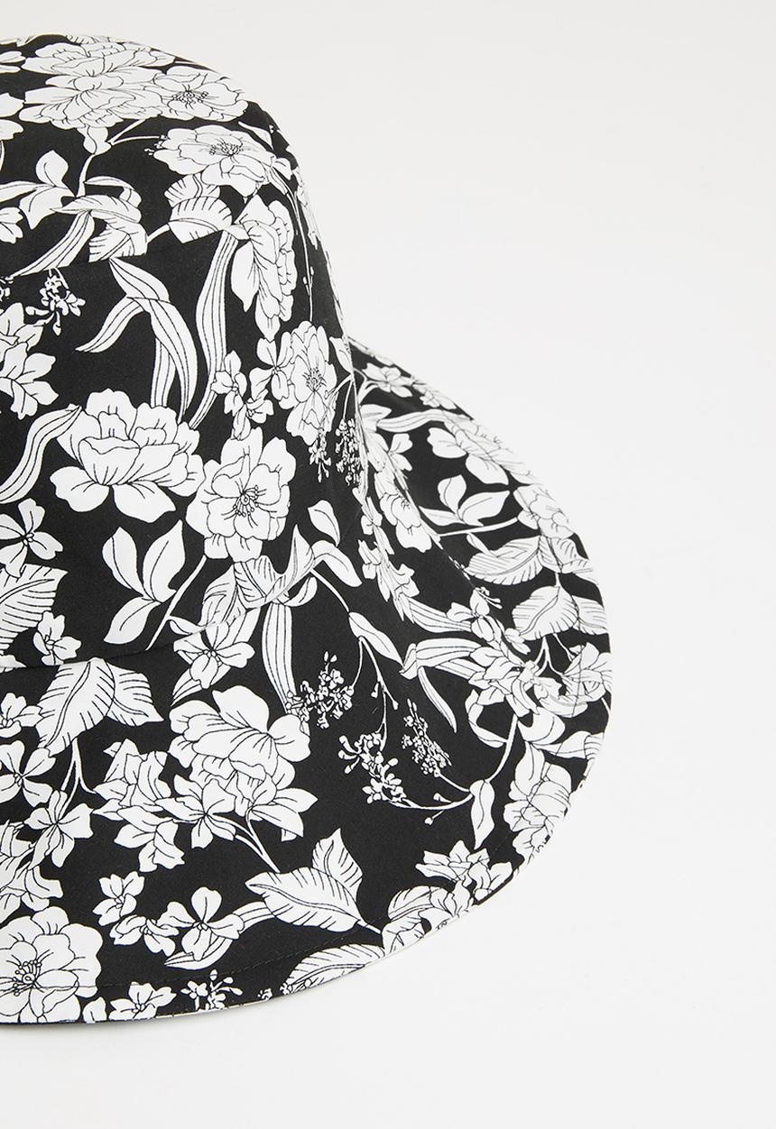 Superbalist - Lina bucket hat - black & white 