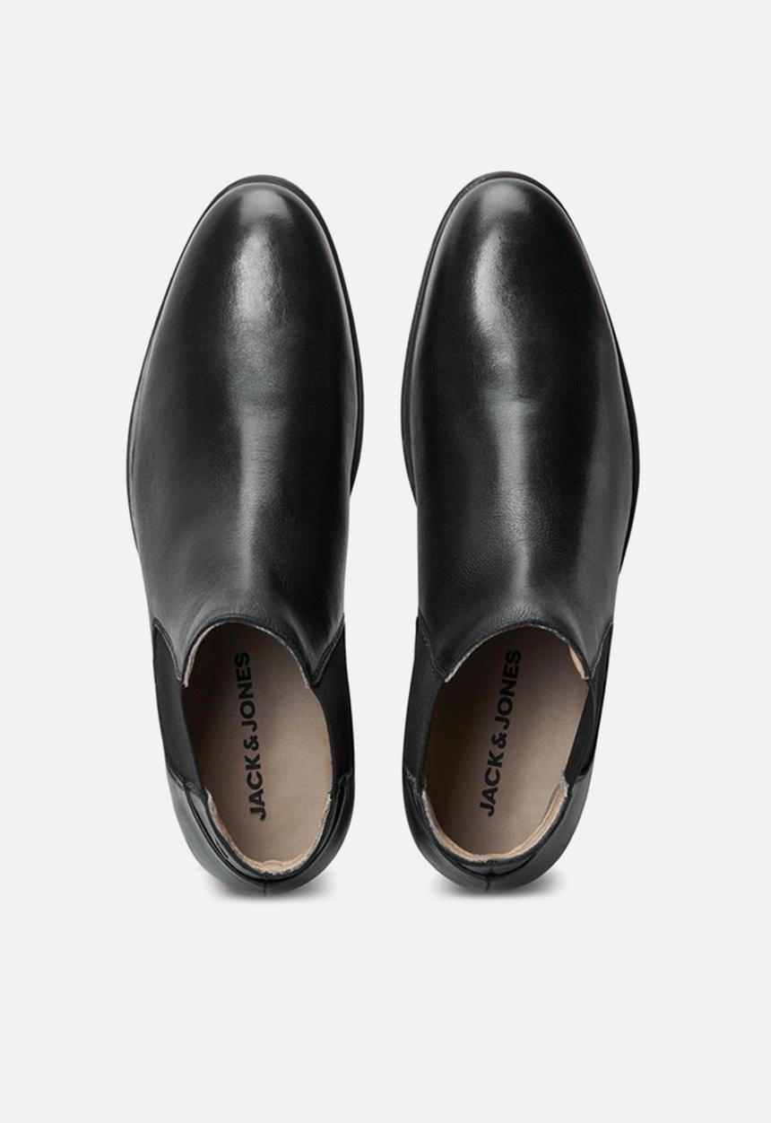 Jack & Jones - Jfwfrank leather chelsea boot - anthracite
