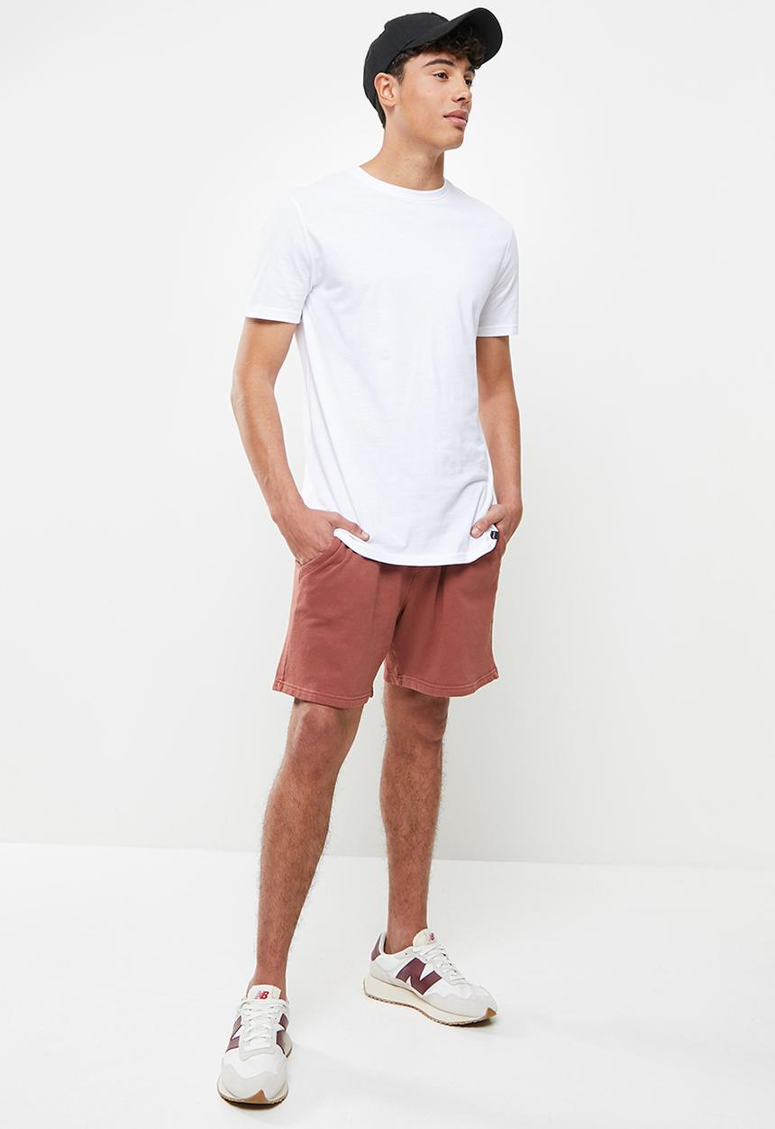 Cotton On - Pigment fleece short - red