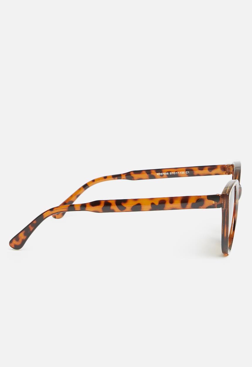 Superbalist - Oversized flatbrow sunglasses - brown