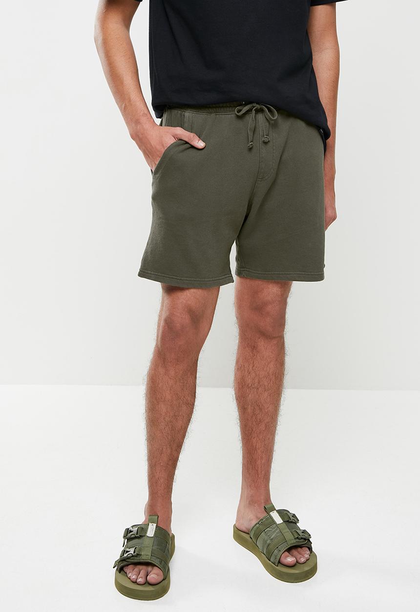 Cotton On - Pigment fleece short - khaki