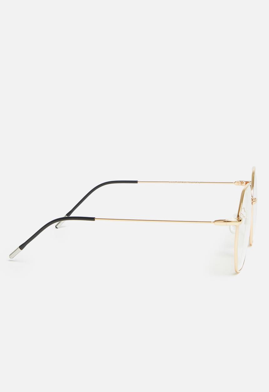 Superbalist - Sandy blue light glasses - gold