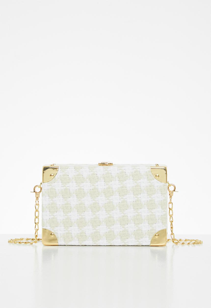 Superbalist - Box clutch bag - beige & white