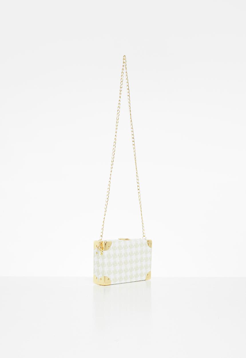 Superbalist - Box clutch bag - beige & white