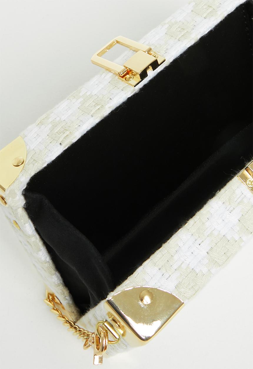 Superbalist - Box clutch bag - beige & white