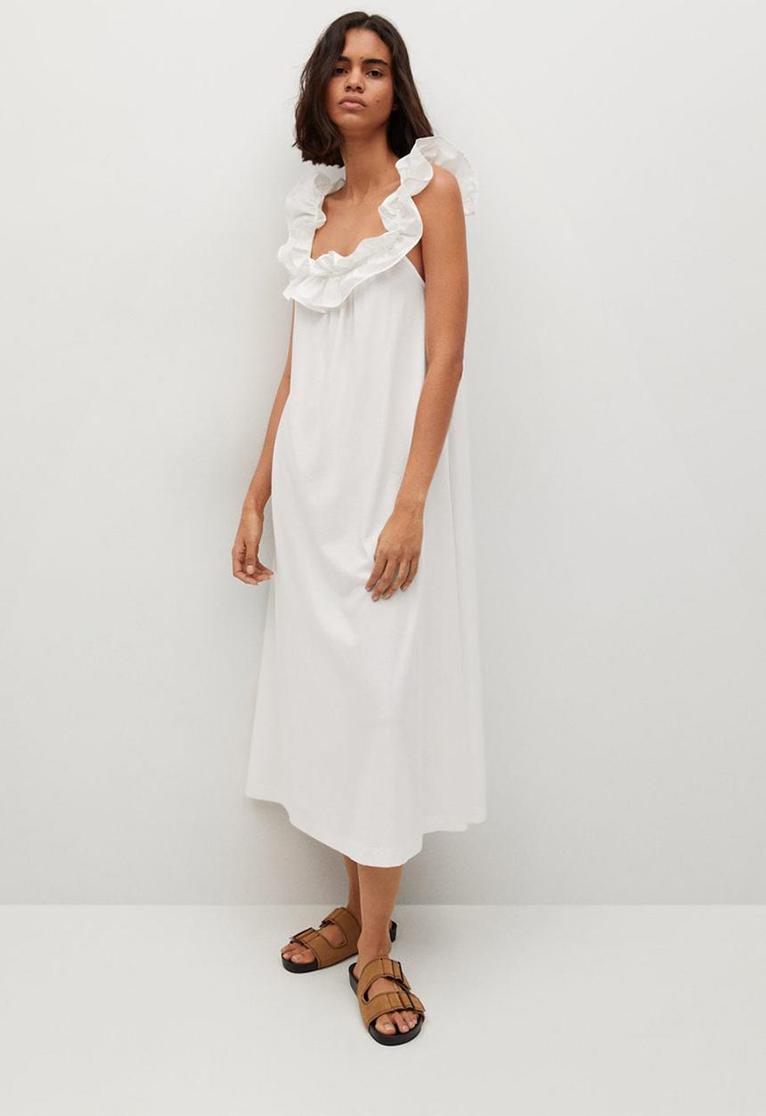 MANGO - Dress margot - white