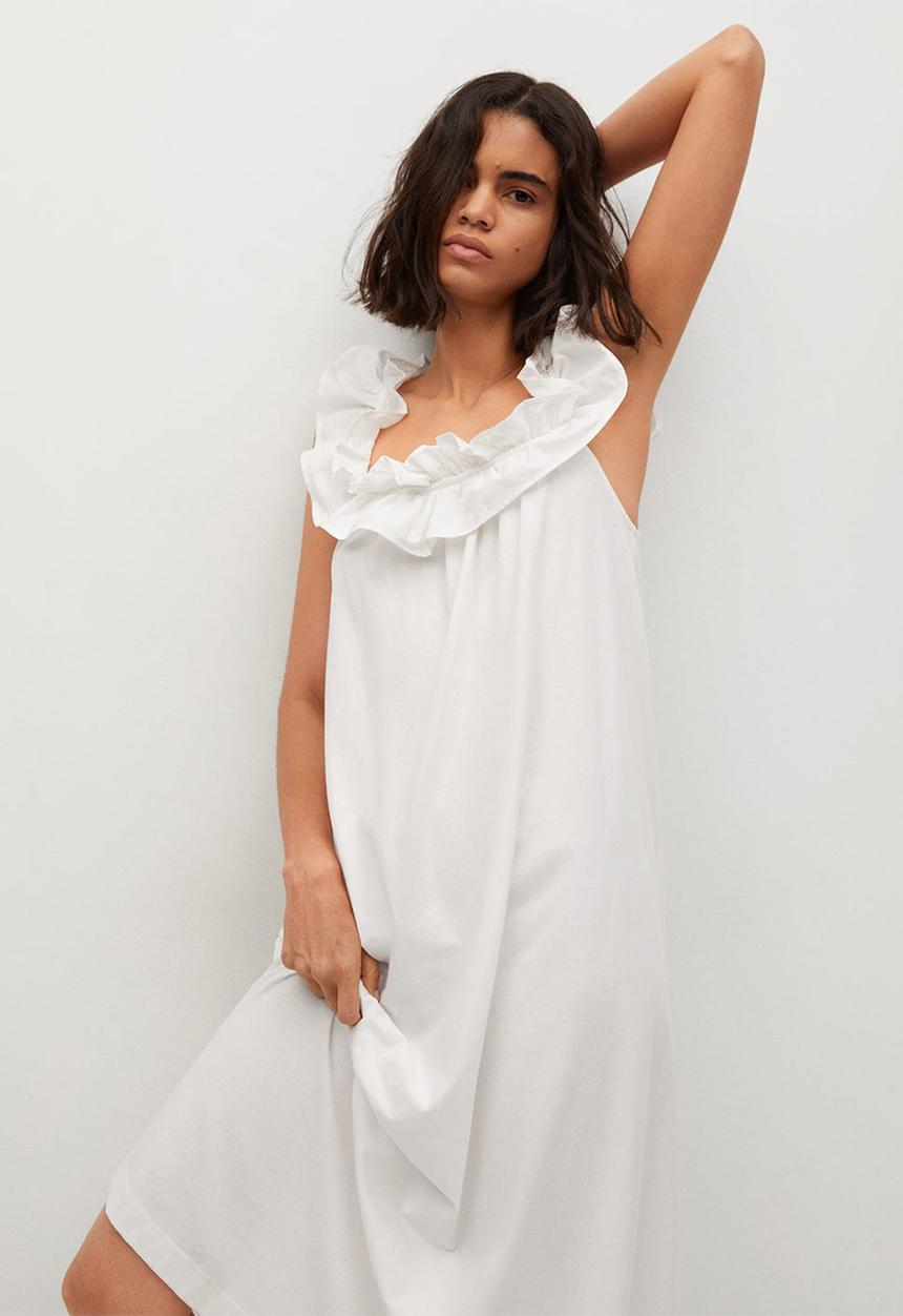 MANGO - Dress margot - white