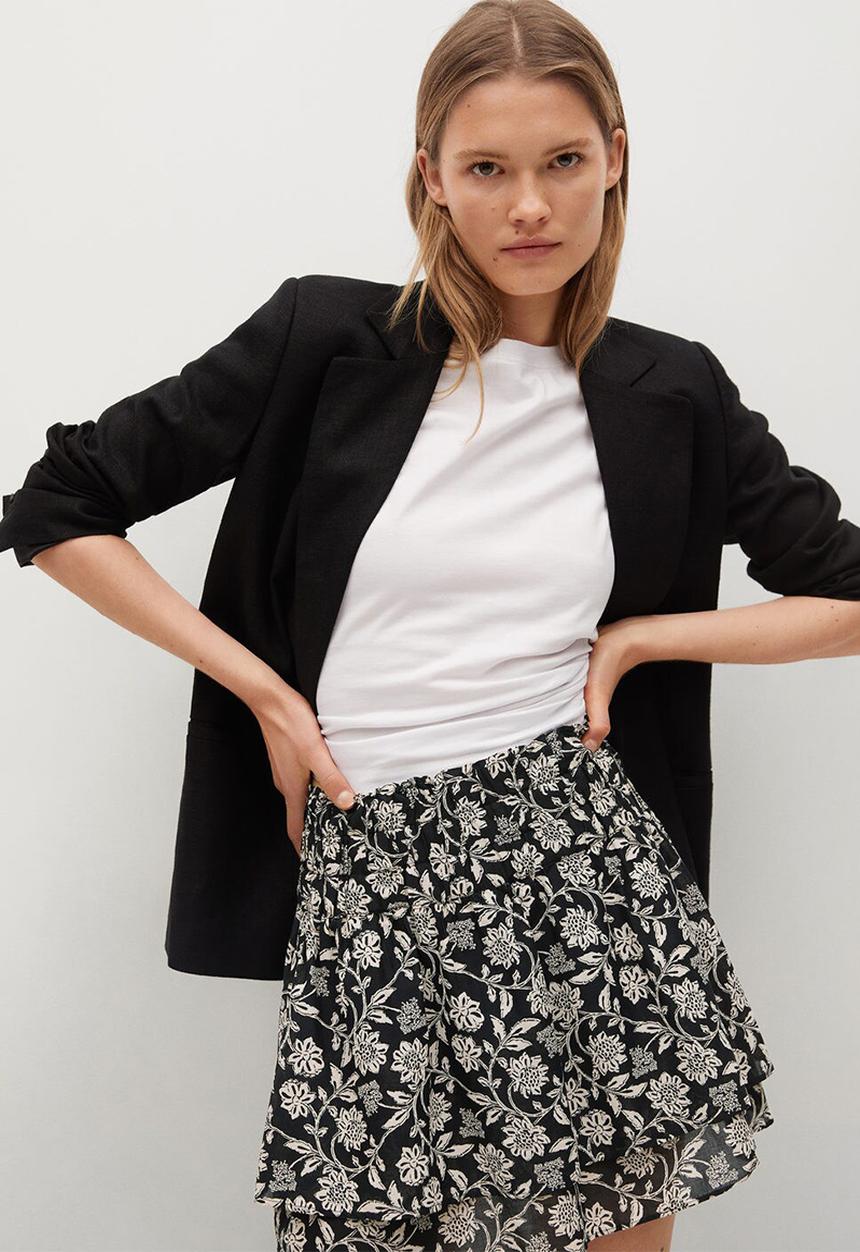 MANGO - Skirt corfu - black