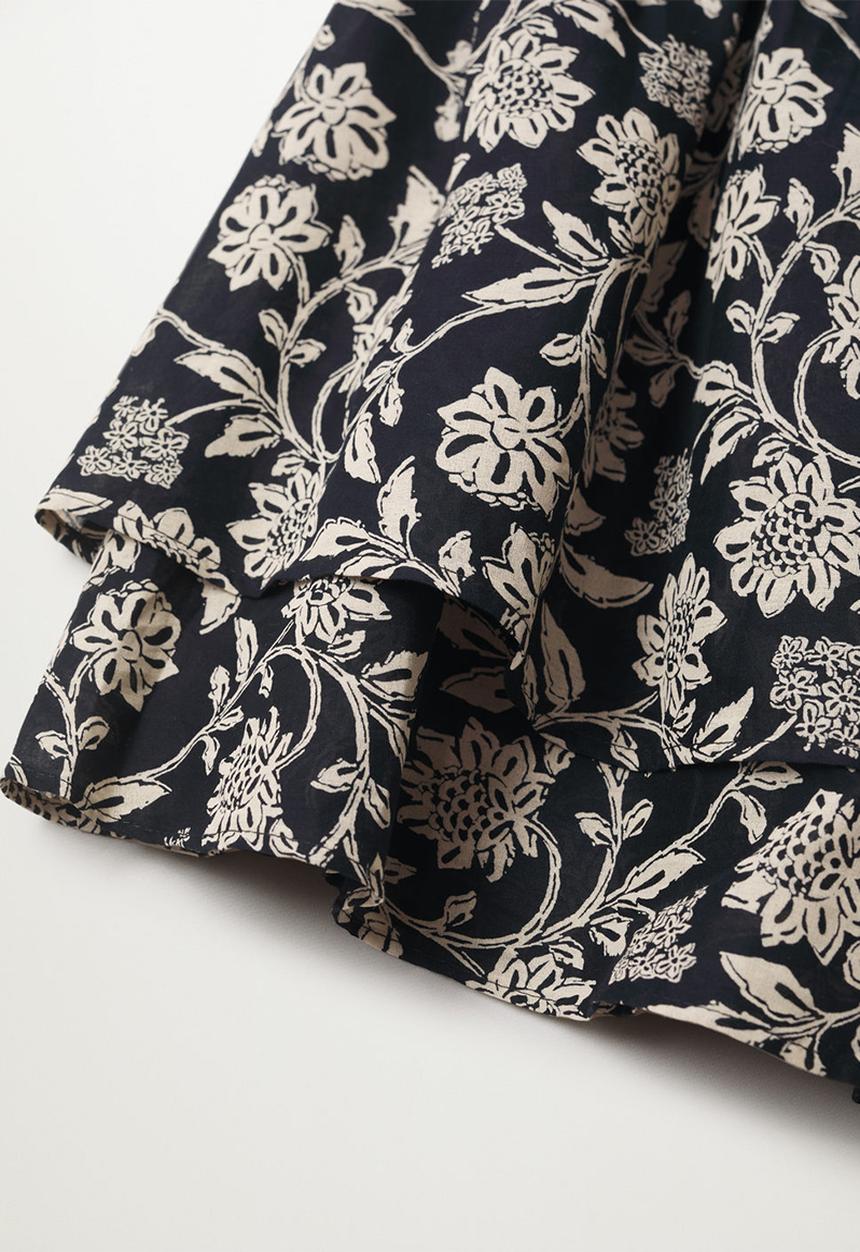MANGO - Skirt corfu - black