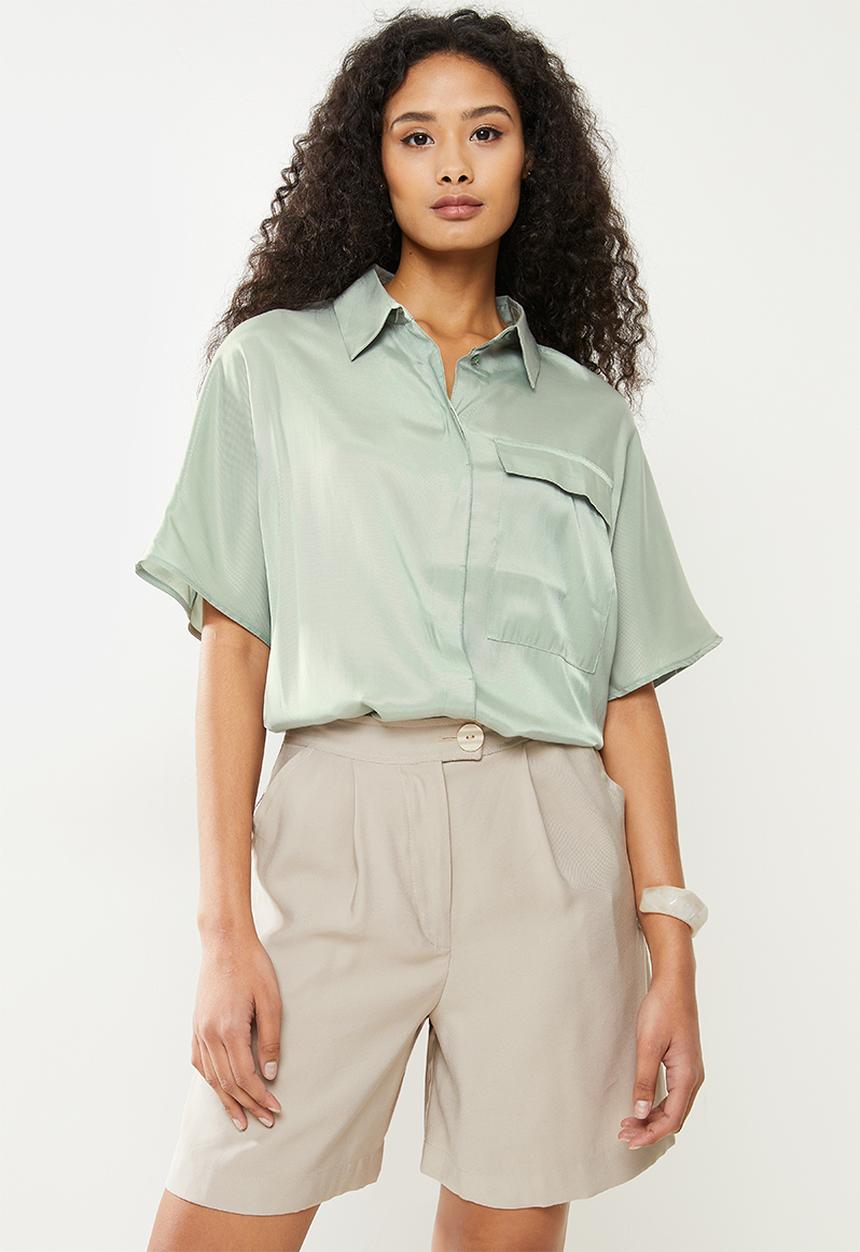 MANGO - Shirt marita - aqua