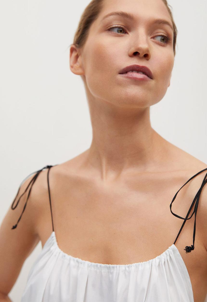 MANGO - Dress bibi - white