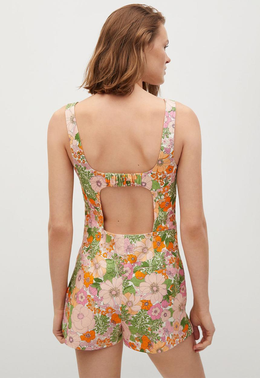 MANGO - Playsuit mecano - orange
