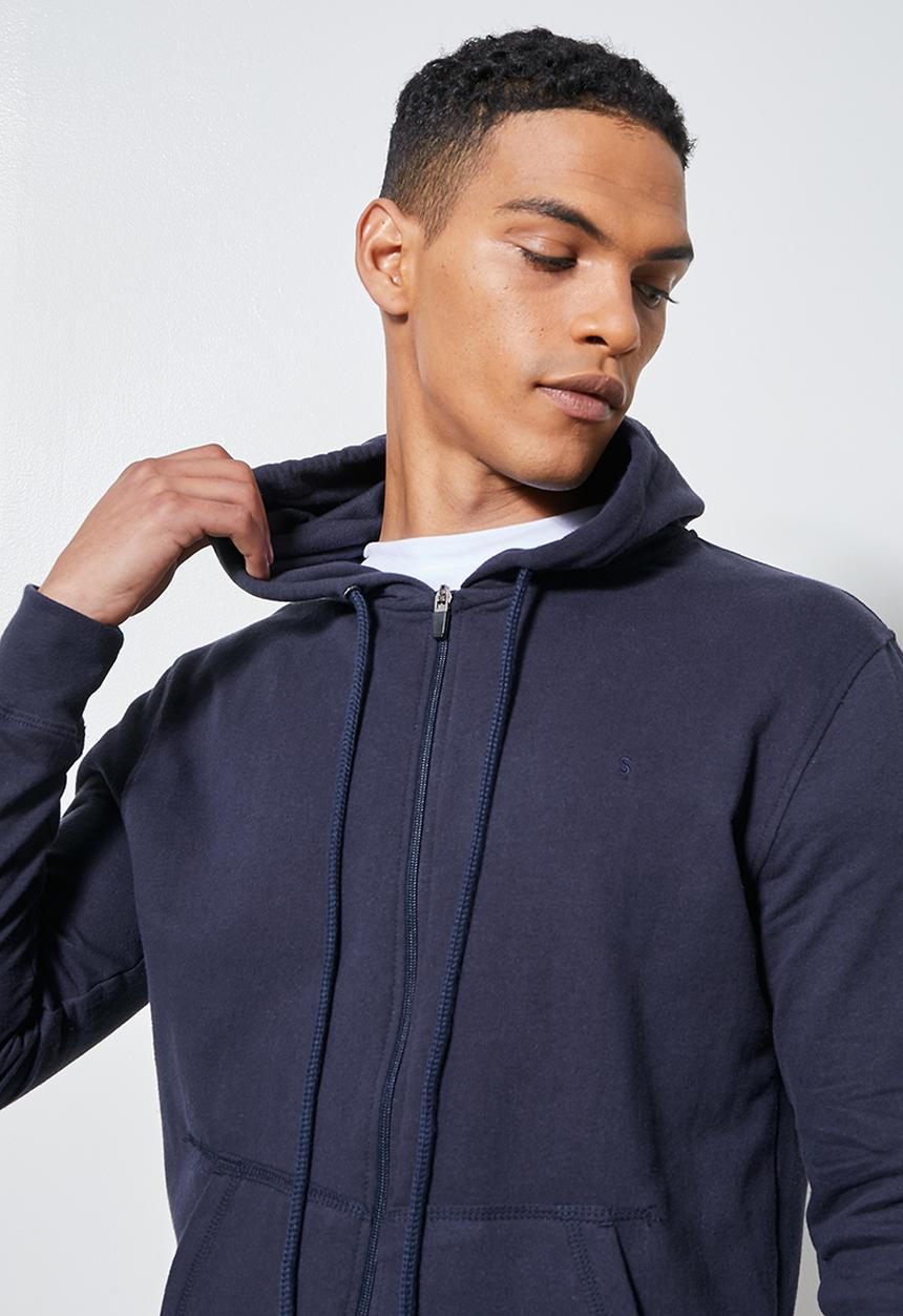 Superbalist - Noel zip though hoodie - navy