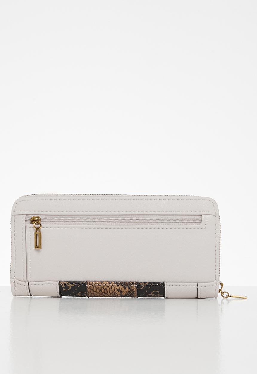 GUESS - Bling slg large zip around - stone 
