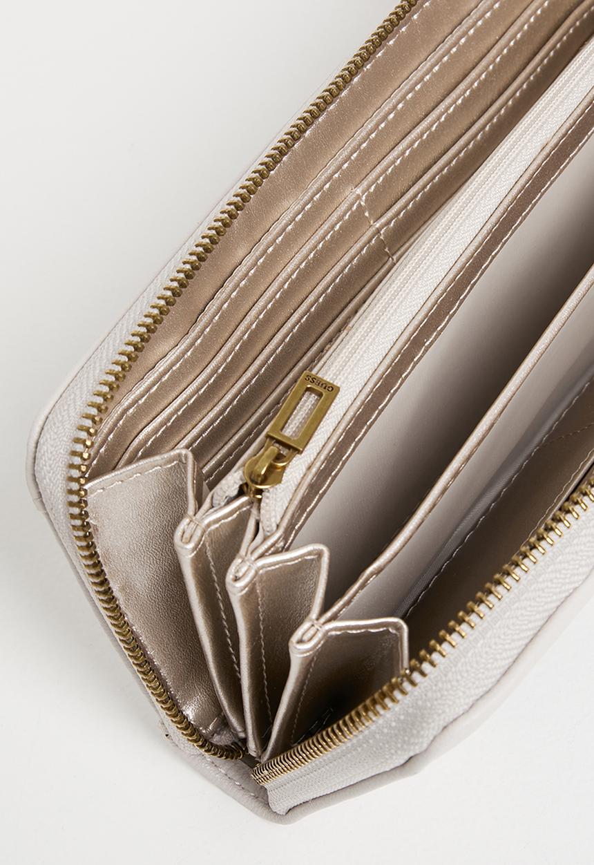 GUESS - Bling slg large zip around - stone 