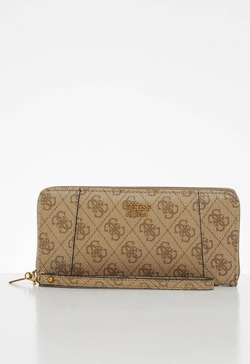 GUESS - Naya slg large zip around - latte