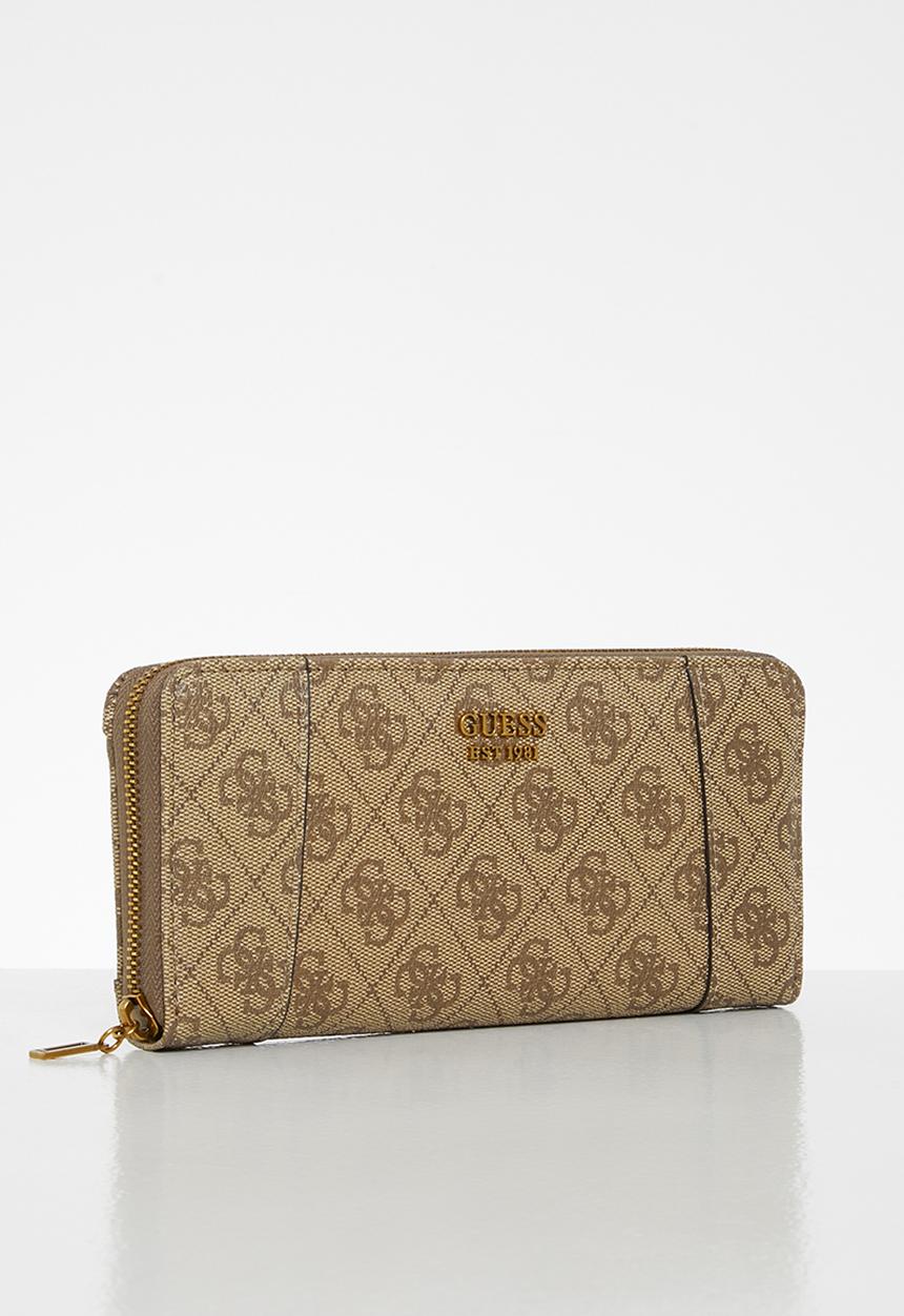 GUESS - Naya slg large zip around - latte