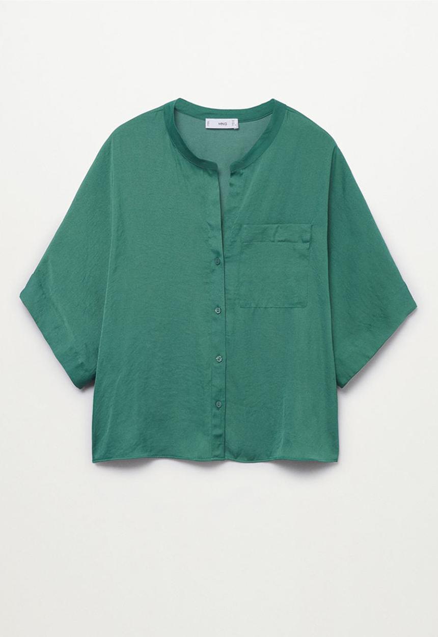 MANGO - Shirt jun - green