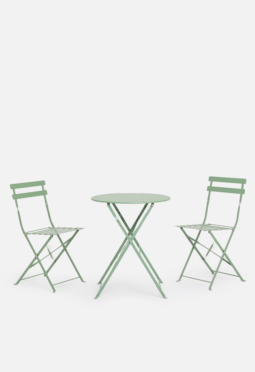 H&S - Garden furniture set - green