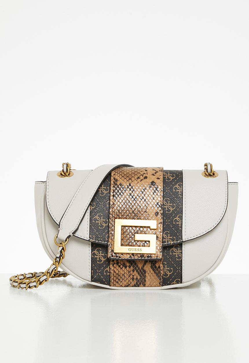GUESS - Bling convertible xbody flap - stone 