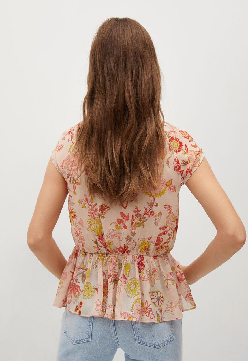 MANGO - Blouse windo - light beige