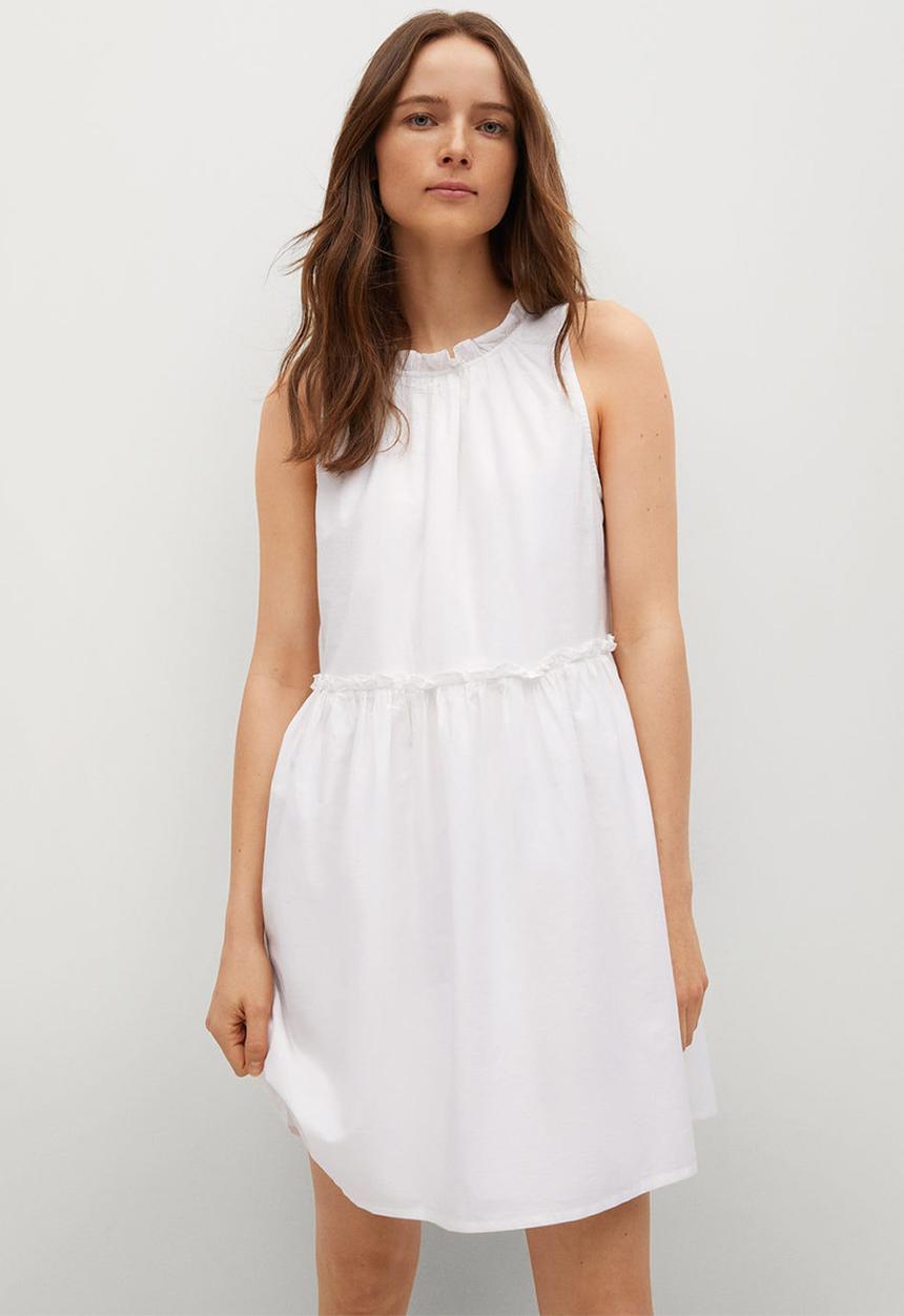 MANGO - Dress mikonos - white