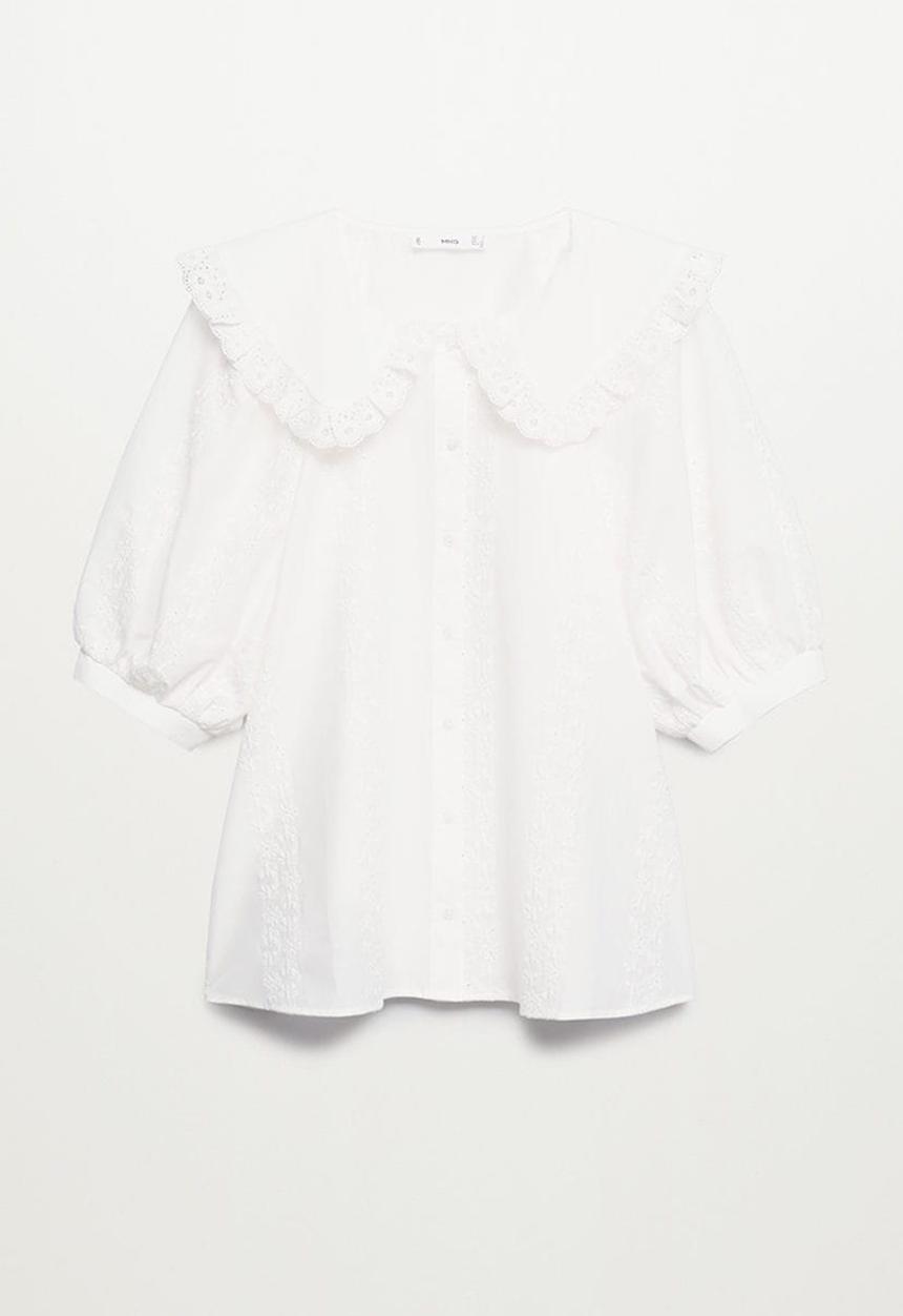 MANGO - Blouse glace - white
