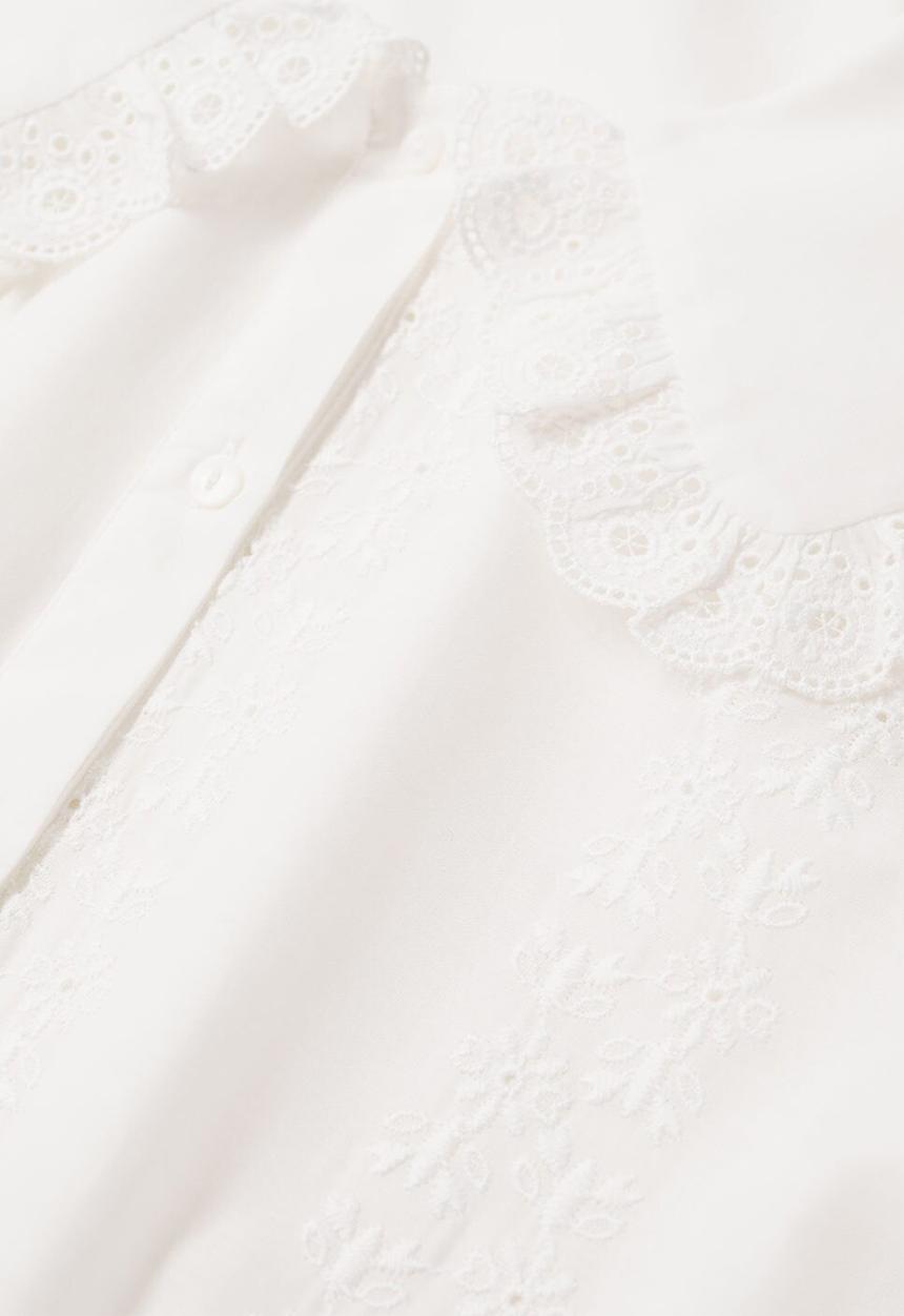 MANGO - Blouse glace - white