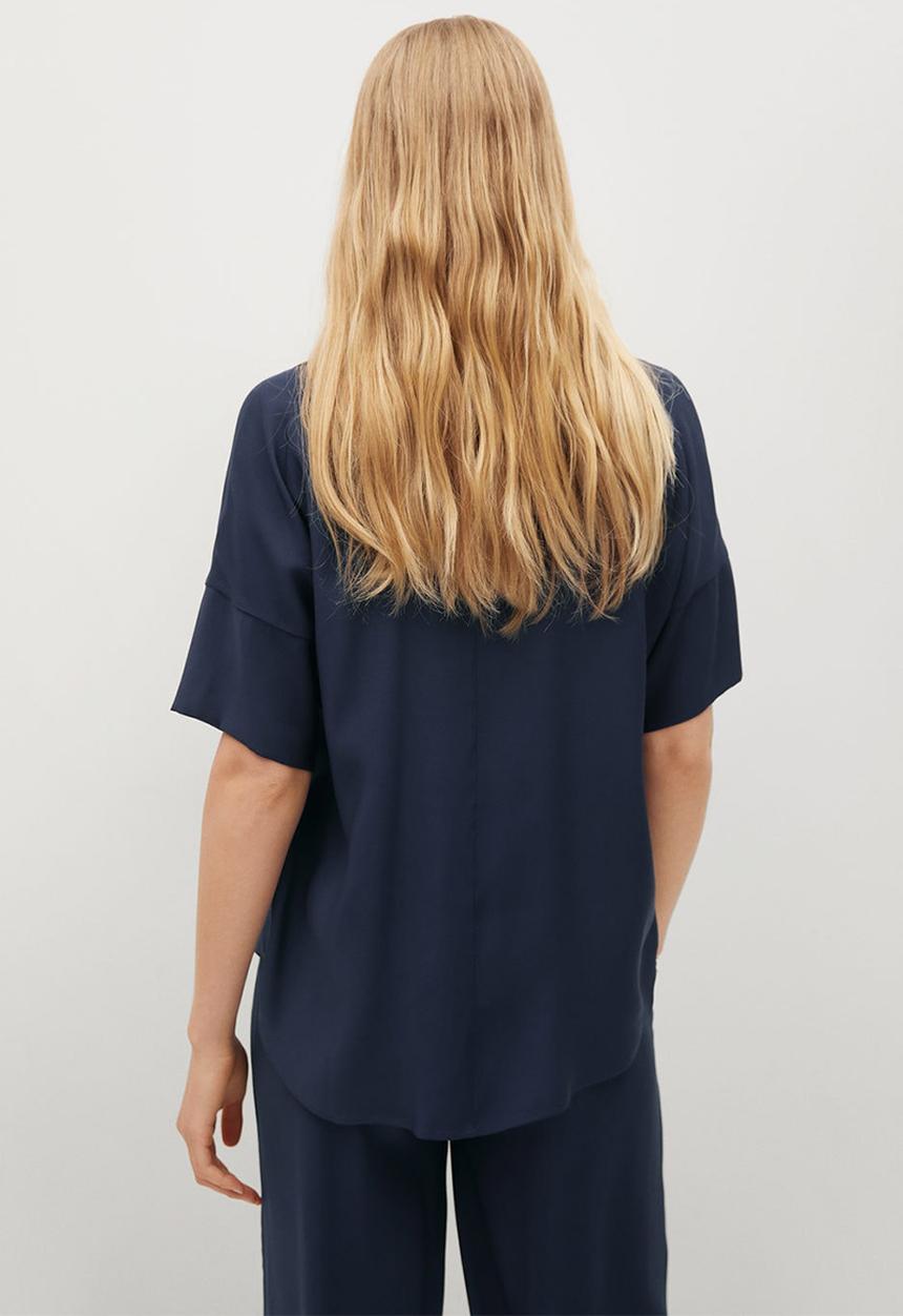 MANGO - Blouse bye-h - navy