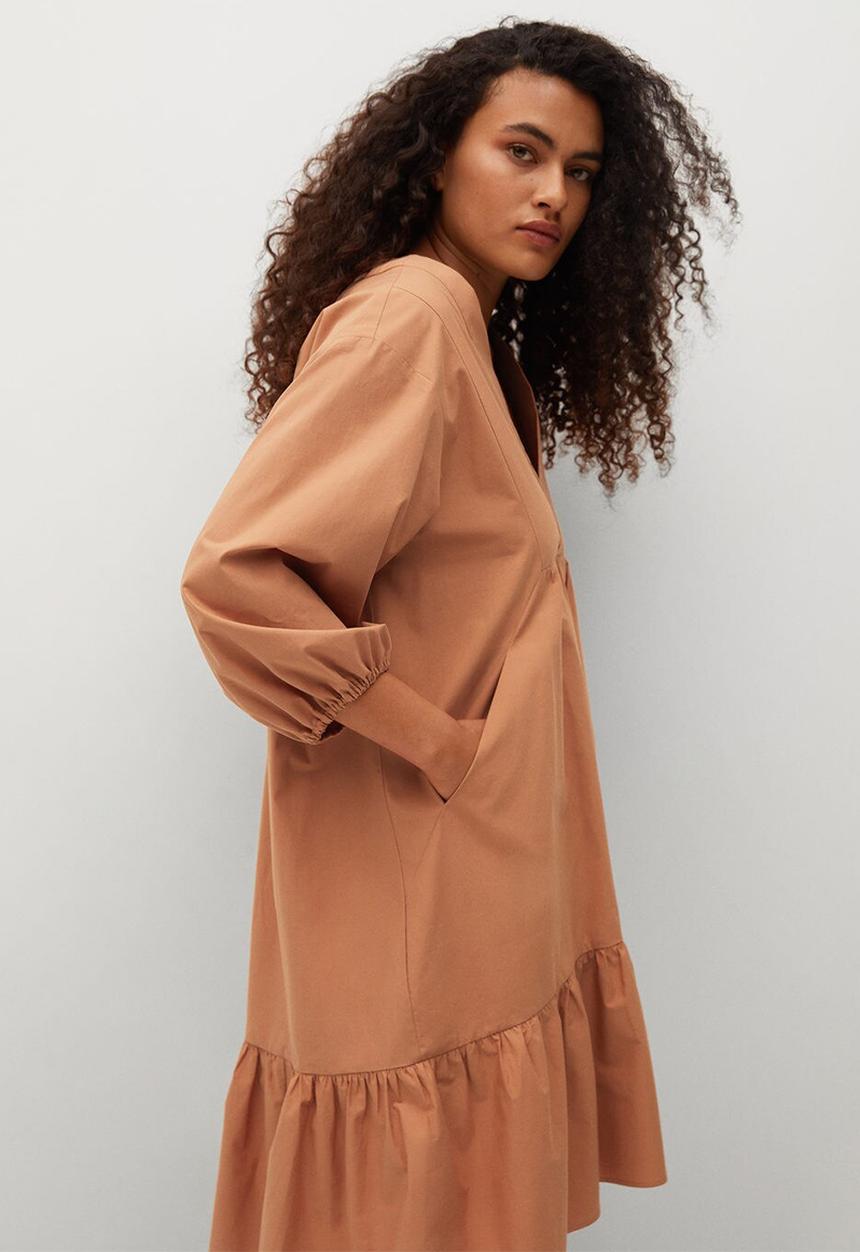 MANGO - Dress pome-h - medium orange