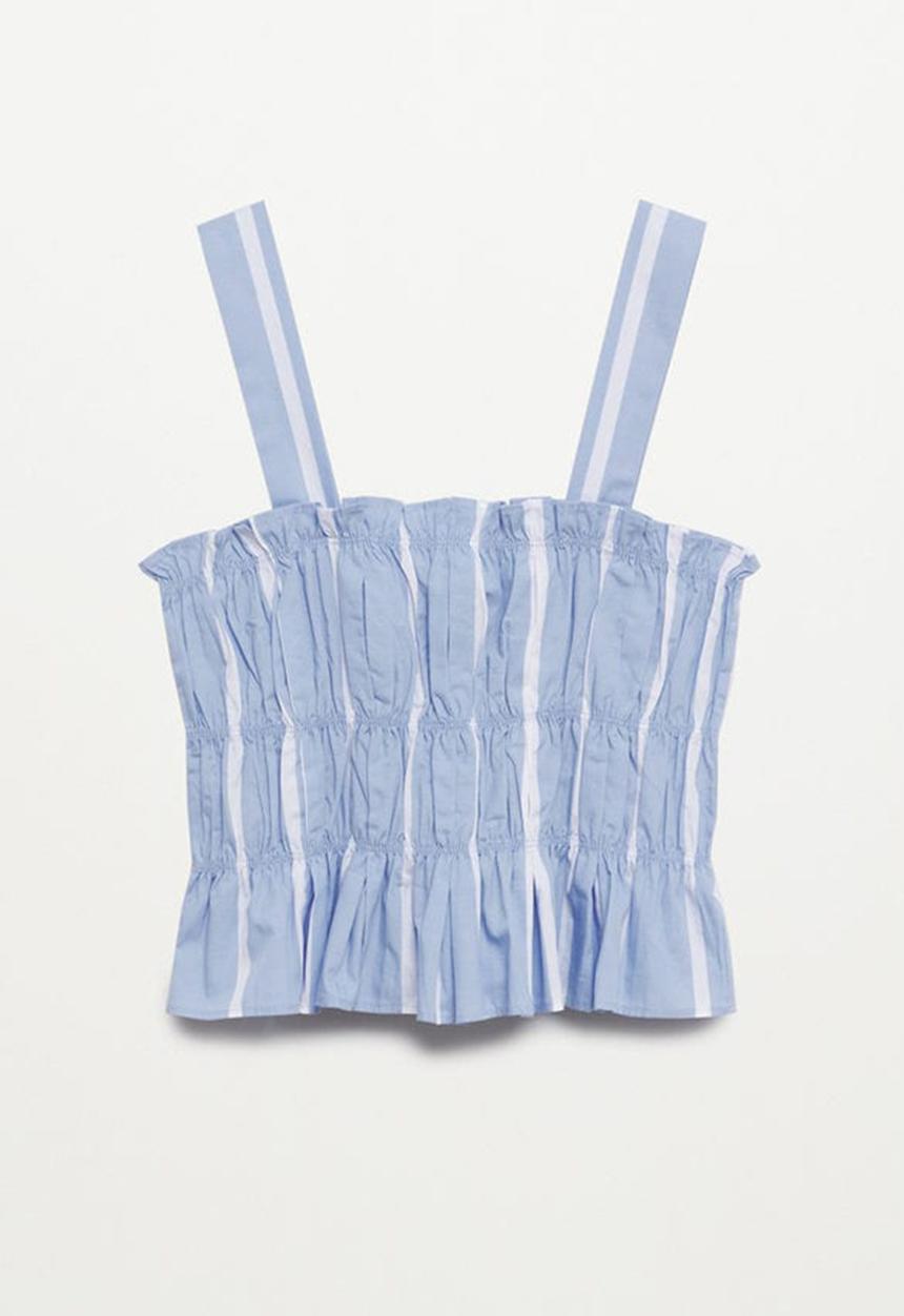 MANGO - Top siu-h - light blue