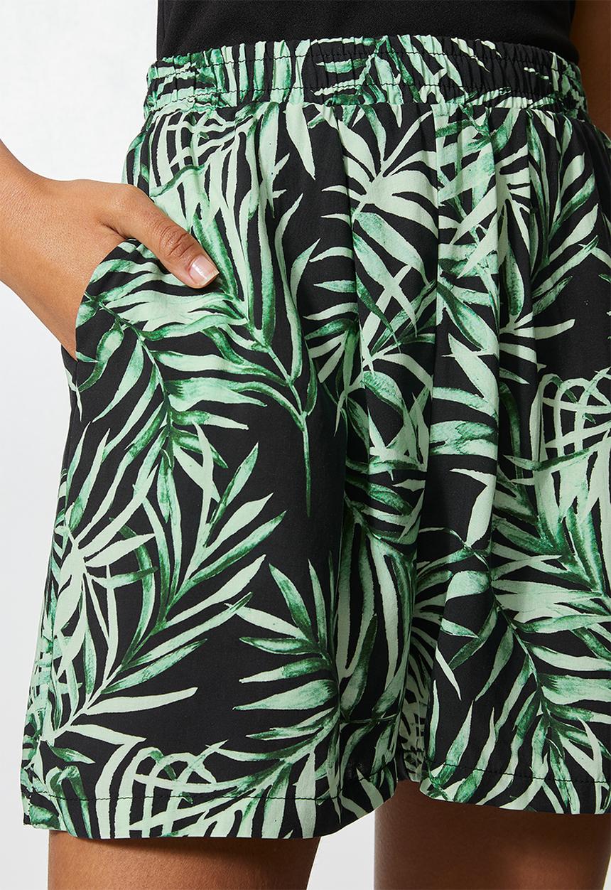 Superbalist - Printed pull on shorts - dark based palm