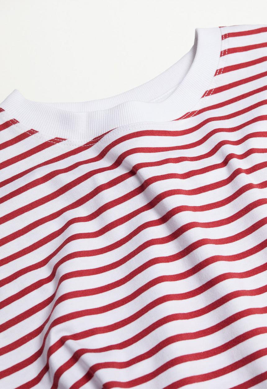MANGO - T-shirt picasa - dark red