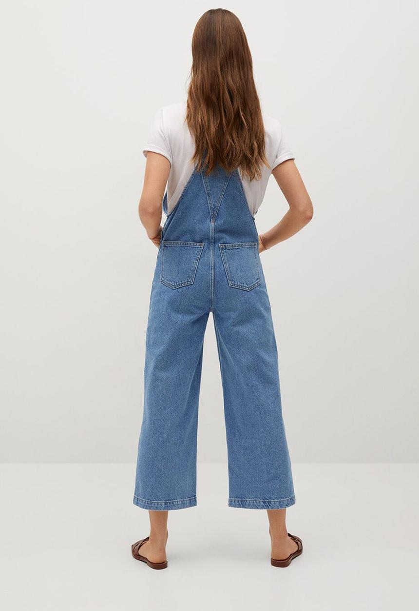 MANGO - Dungarees ares - blue
