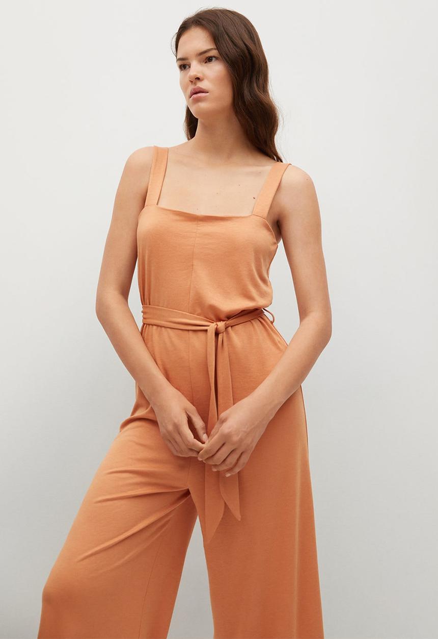 MANGO - Jumpsuit ray-h - light pastel orange