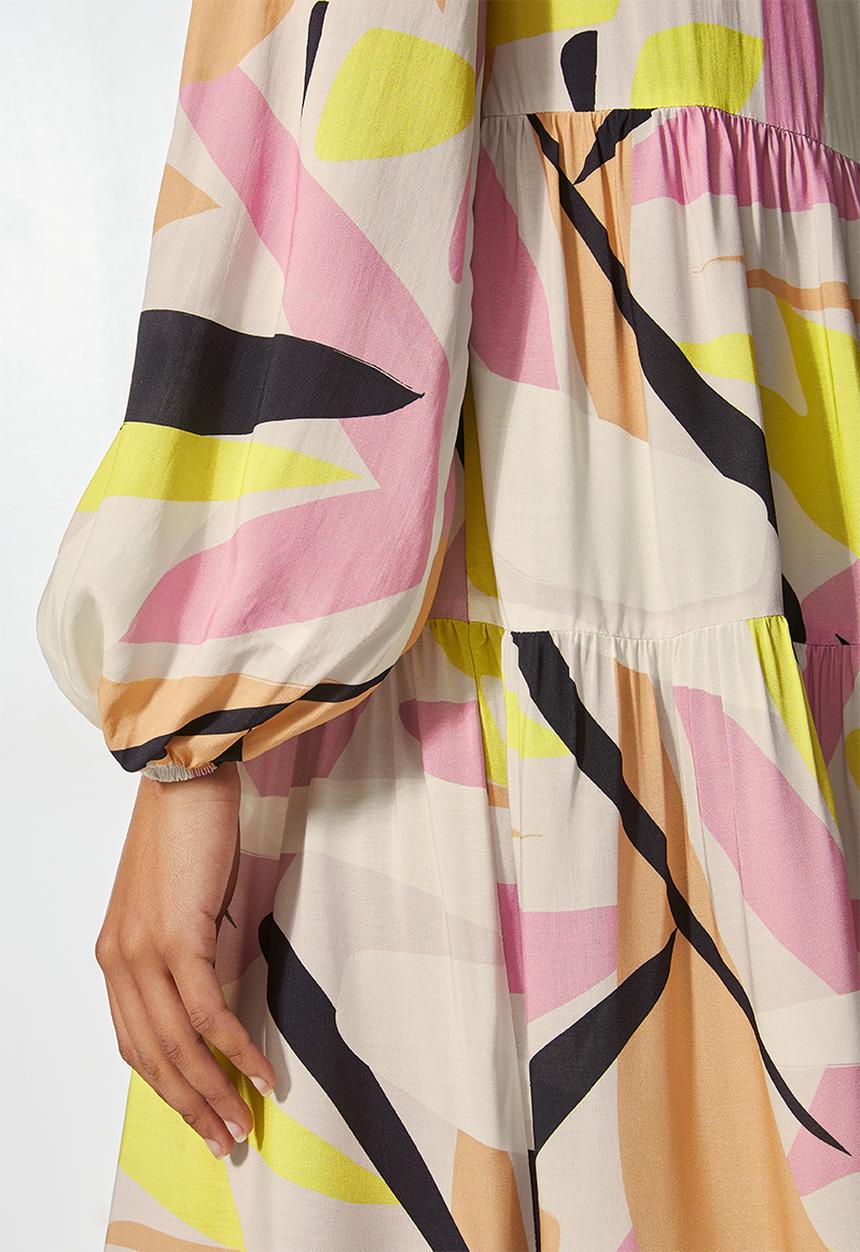 Superbalist - V-neck tiered dress - multi 