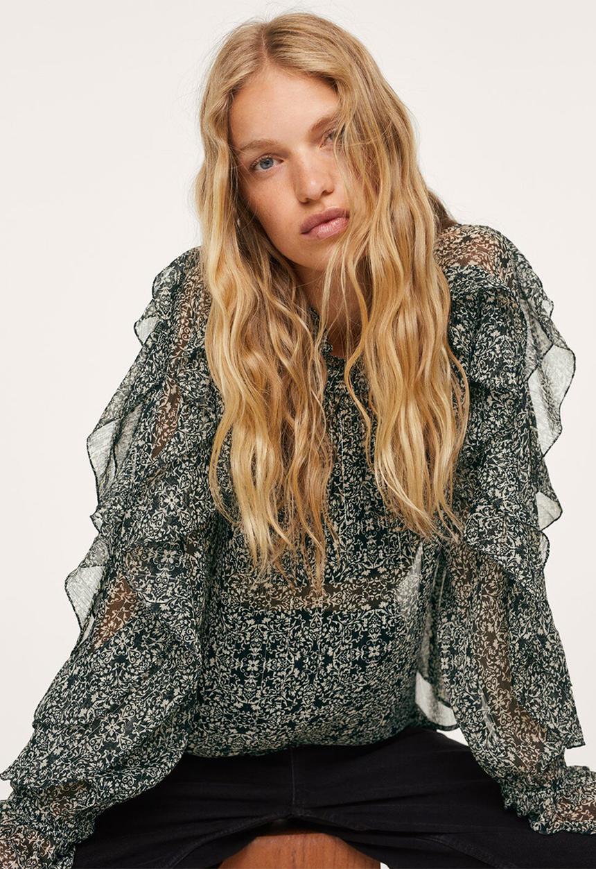MANGO - Blouse grace - black