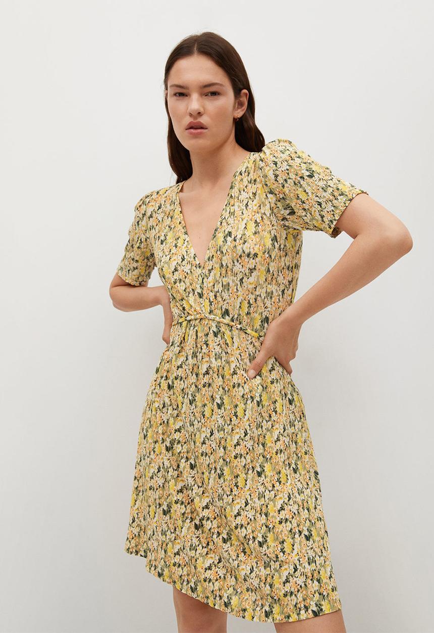 MANGO - Dress pitita - light pastel green