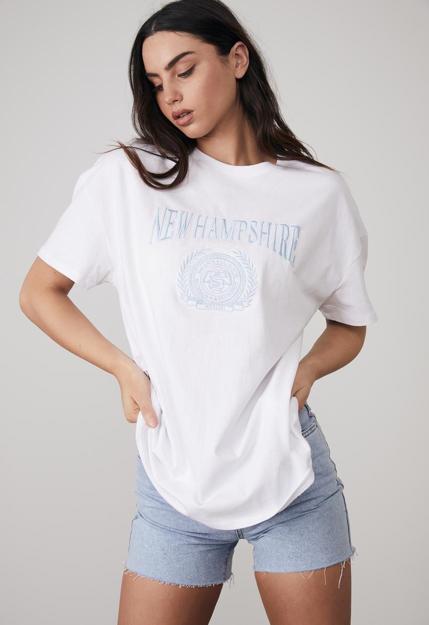 Factorie - Original relaxed graphic tee - white